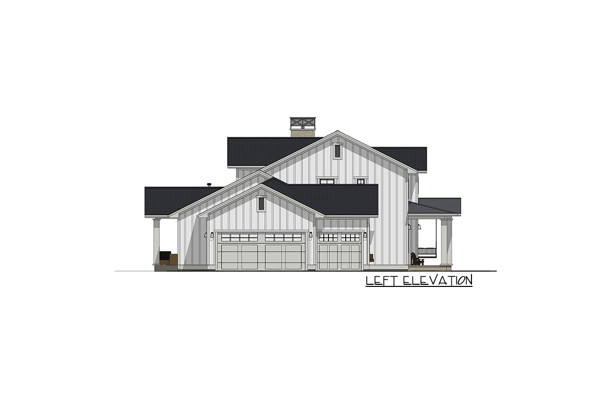 Plan 64487SC: Two-story Craftsman House Plan with Main-floor Master - Image #18 - Country, Craftsman, Farmhouse, New American, Traditional