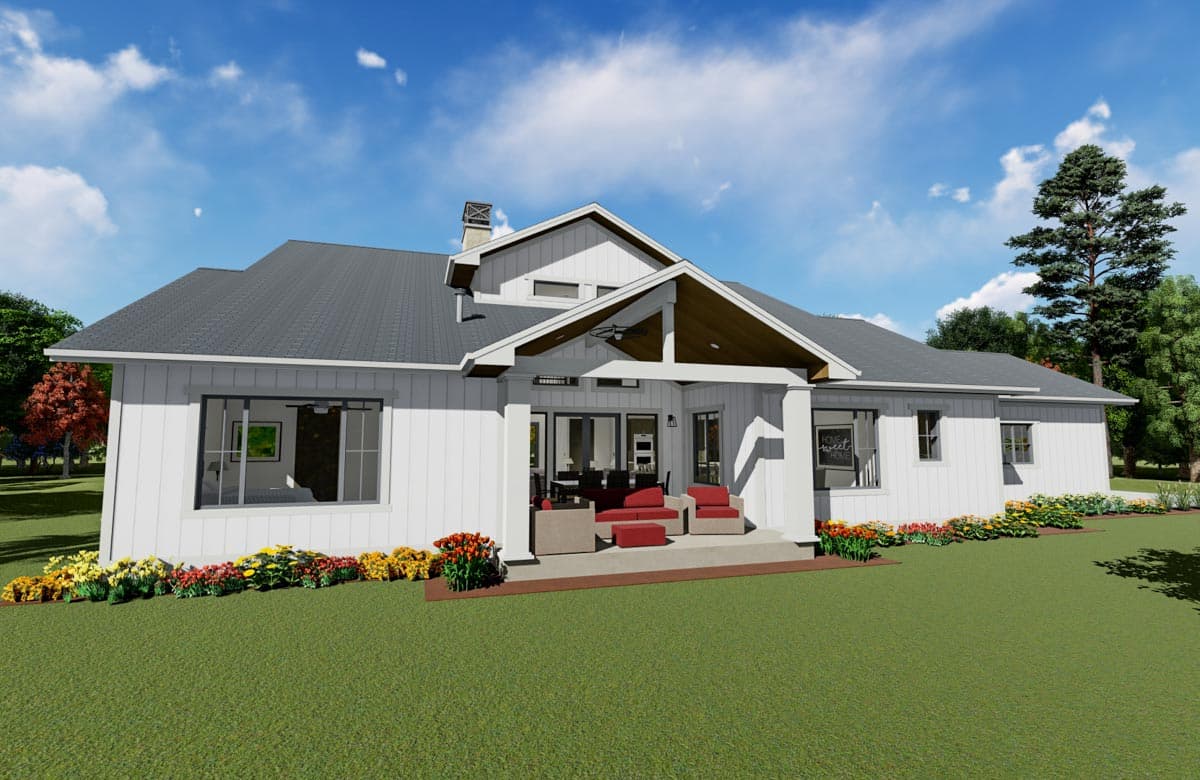 Plan 64487SC: Two-story Craftsman House Plan with Main-floor Master - Image #7 - Country, Craftsman, Farmhouse, New American, Traditional