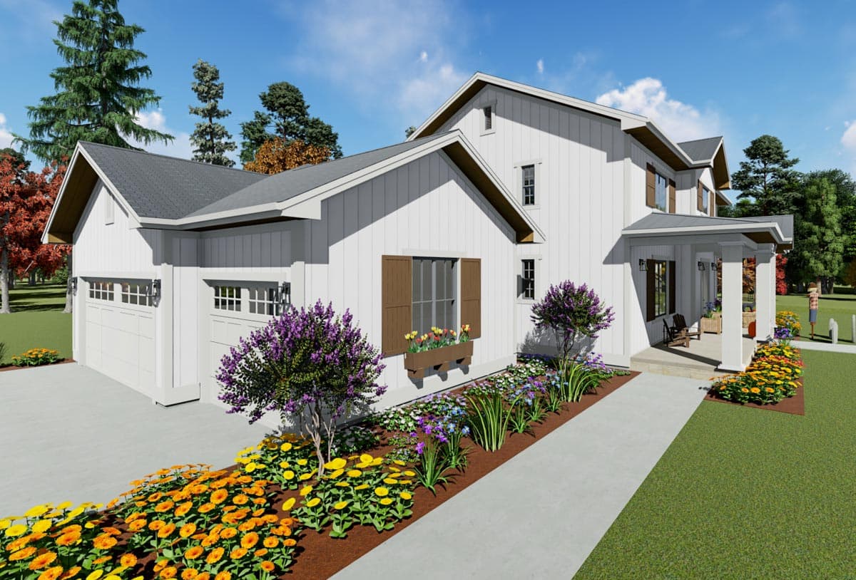 Plan 64487SC: Two-story Craftsman House Plan with Main-floor Master - Image #9 - Country, Craftsman, Farmhouse, New American, Traditional
