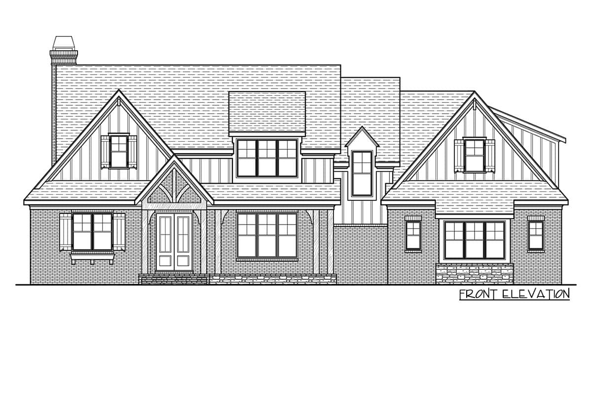 Plan 710339BTZ: 4-Bed New American House Plan with Bonus Room Flexibility - Image #4 - Country, Craftsman, New American, Traditional