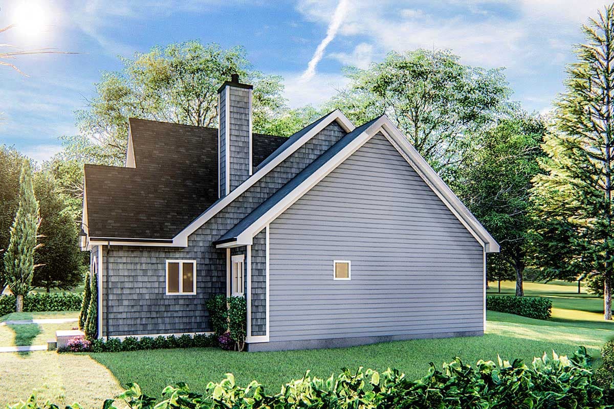 Plan 62806DJ: 3-Bed Modern Cottage-style House Plan with Split Bedroom Layout - Image #4 - Cottage, Shingle