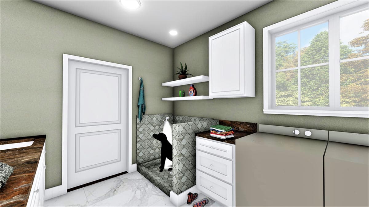 Plan 25018DH: One-Level Country Home Plan with Idyllic Wrap-Around Porch - Image #15 - Country, Farmhouse, Southern, Southern Traditional, Traditional