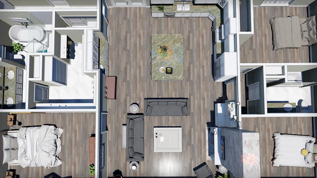 Plan 25018DH: One-Level Country Home Plan with Idyllic Wrap-Around Porch - Image #21 - Country, Farmhouse, Southern, Southern Traditional, Traditional