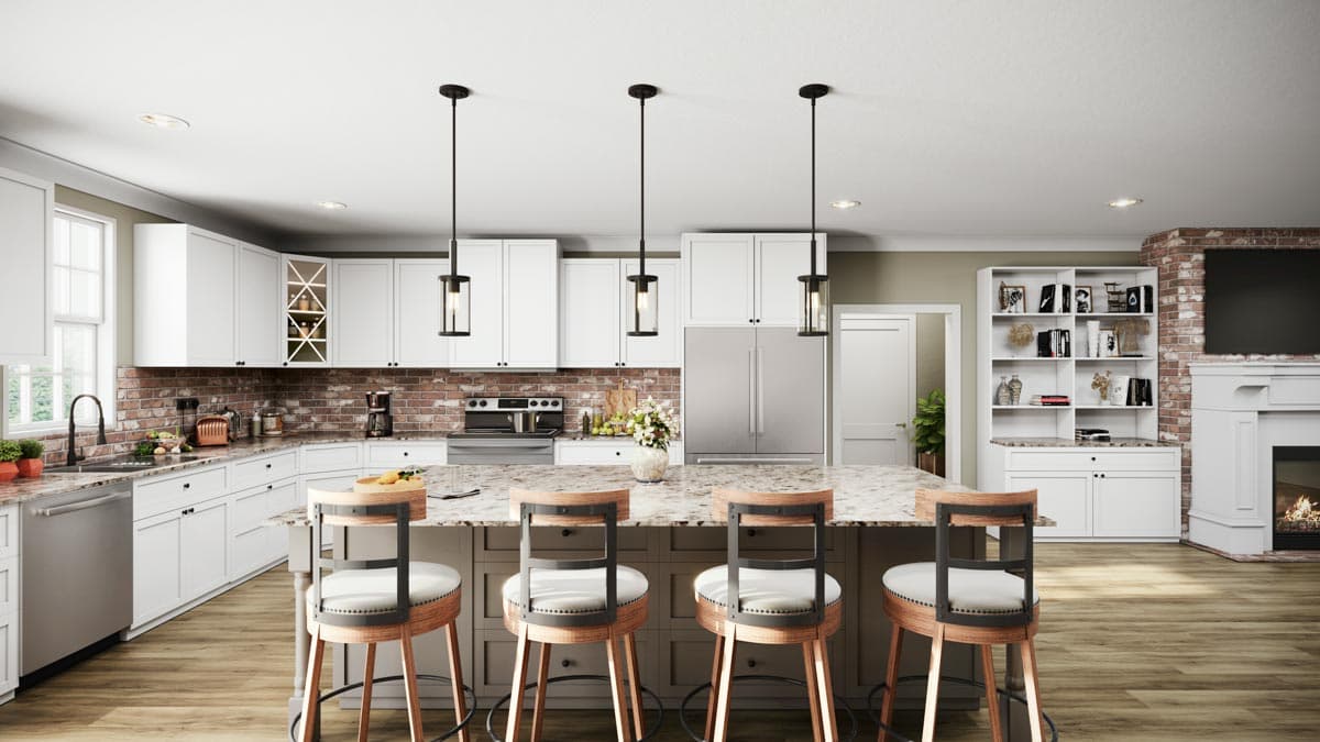 Plan 25018DH: One-Level Country Home Plan with Idyllic Wrap-Around Porch - Image #14 - Country, Farmhouse, Southern, Southern Traditional, Traditional