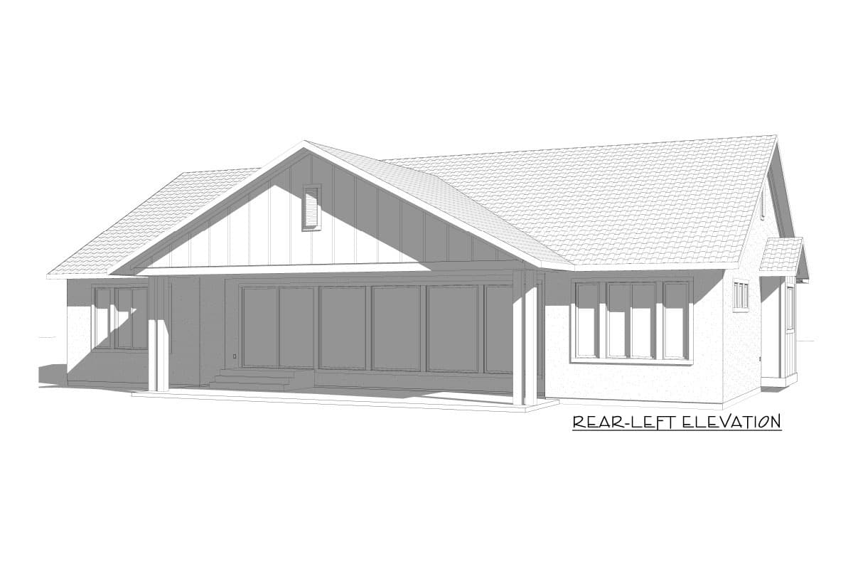 Plan 910004WHD: Eye-catching New American House Plan with Bonus Room above Garage - Image #15 - Craftsman, New American