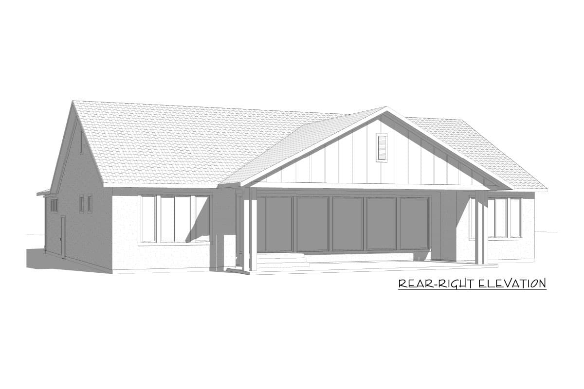Plan 910004WHD: Eye-catching New American House Plan with Bonus Room above Garage - Image #16 - Craftsman, New American