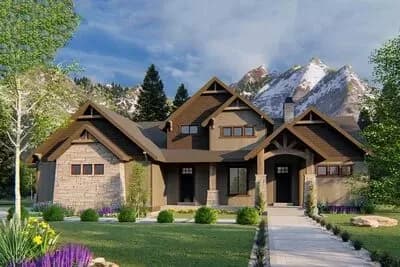 Exclusive 3-Bed Mountain Craftsman House Plan with Optional Finished Lower Level