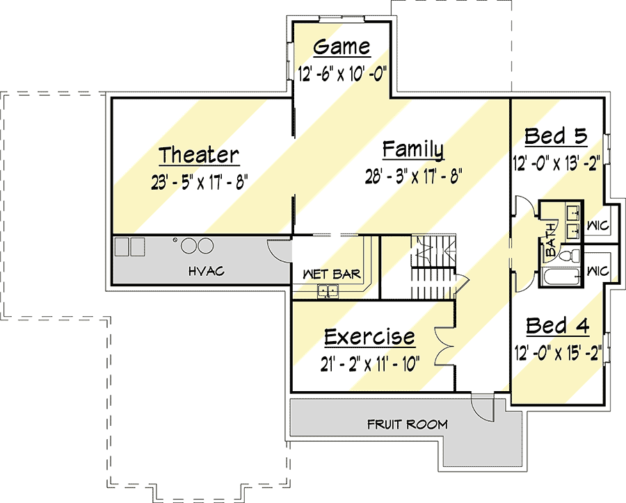 Plan 910012WHD: Exclusive Modern Farmhouse Plan with Optional Finished Lower Level - Floor Plan - Optional Lower Level - Farmhouse, Modern Farmhouse