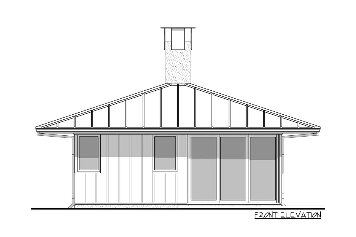 Plan 67757NWL: Modern Tiny Home for Indoor Outdoor Living - Image #6 - Contemporary, Northwest, Rustic, Vacation