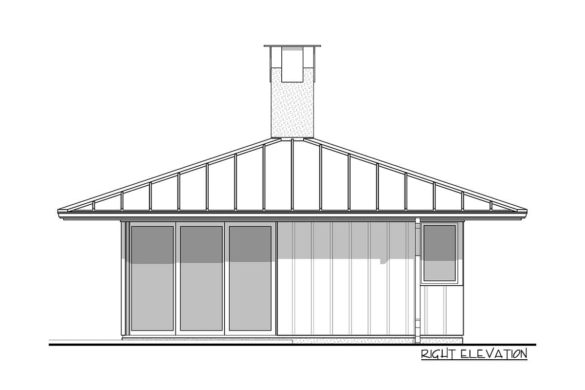 Plan 67757NWL: Modern Tiny Home for Indoor Outdoor Living - Image #9 - Contemporary, Northwest, Rustic, Vacation