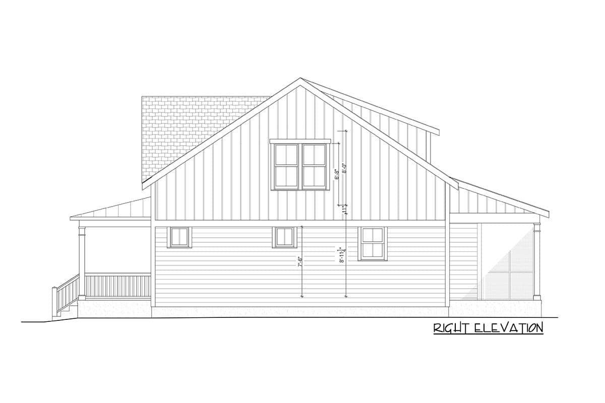 Plan 50176PH: Peaceful Country House Plan with Screened Porch - 1730 Sq Ft - Image #6 - Cottage, Country, Craftsman, Modern Farmhouse, New American