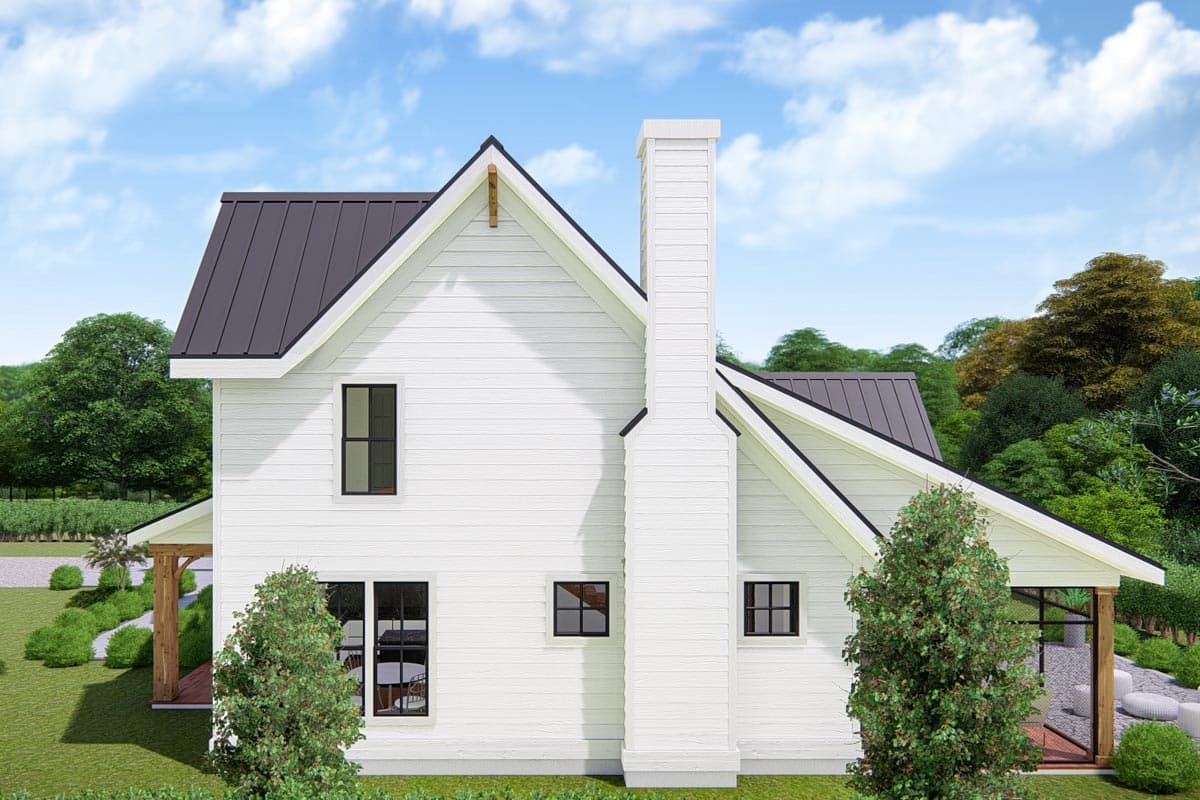 Plan 25411TF: Two-Story Modern Farmhouse with Open Floor Plan - Image #5 - Country, Farmhouse, Modern Farmhouse, New American