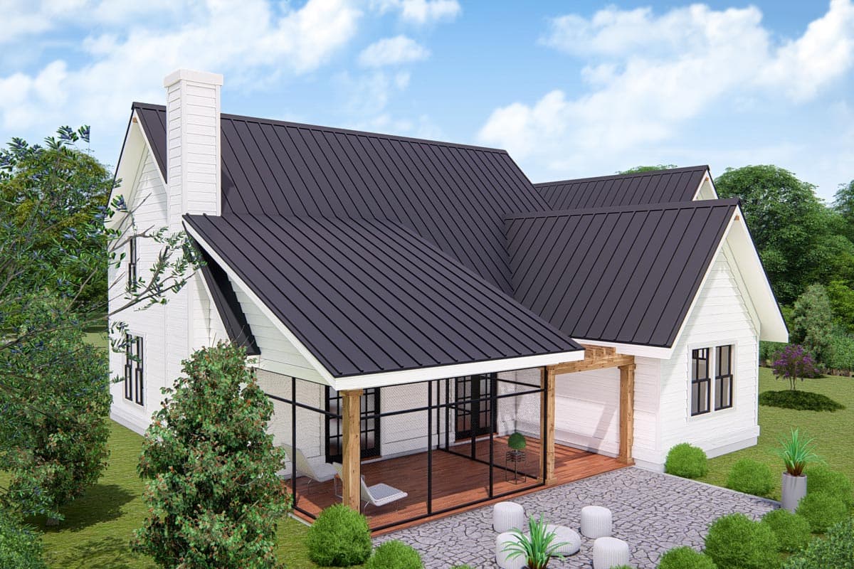 Plan 25411TF: Two-Story Modern Farmhouse with Open Floor Plan - Image #6 - Country, Farmhouse, Modern Farmhouse, New American