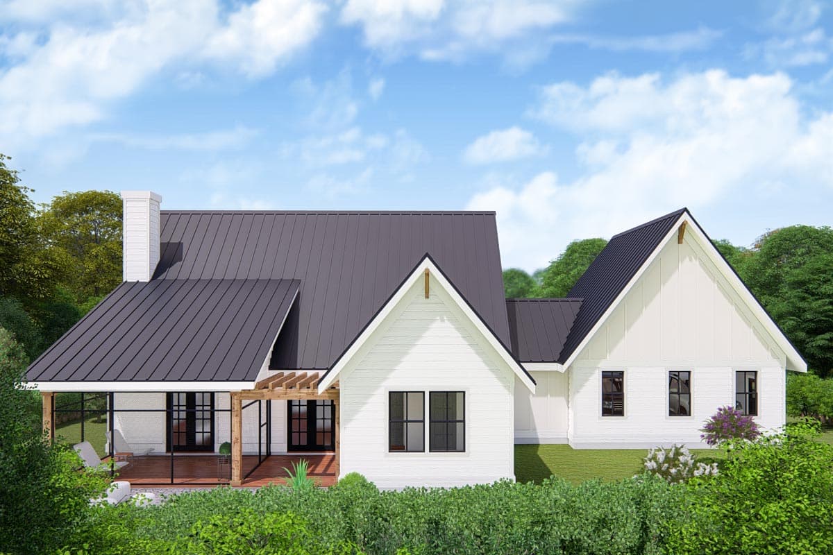 Plan 25411TF: Two-Story Modern Farmhouse with Open Floor Plan - Image #7 - Country, Farmhouse, Modern Farmhouse, New American
