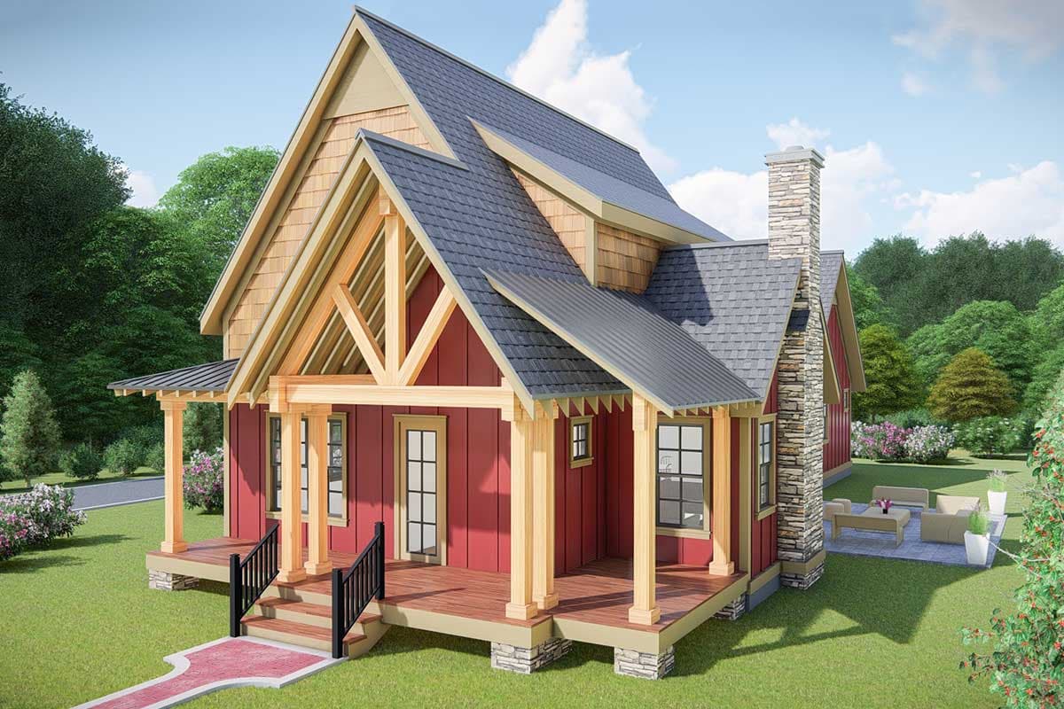 Plan 25412TF: Country Cottage with Game Room and Bonus Detached Garage - Image #13 - Cottage, Country