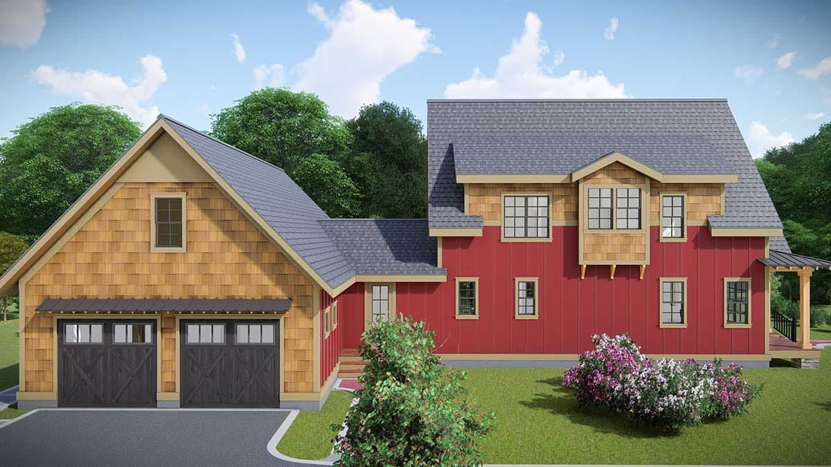 Plan 25412TF: Country Cottage with Game Room and Bonus Detached Garage - Image #15 - Cottage, Country