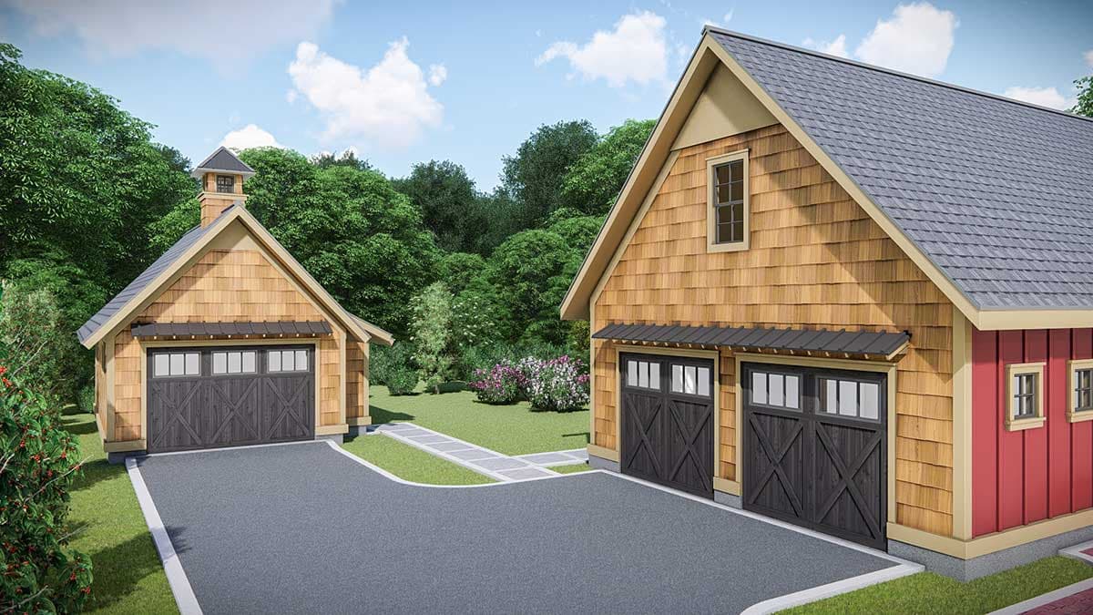 Plan 25412TF: Country Cottage with Game Room and Bonus Detached Garage - Image #19 - Cottage, Country