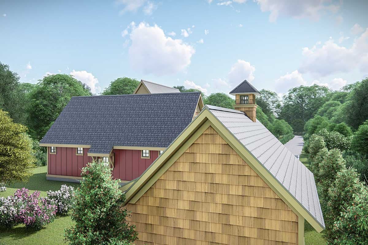Plan 25412TF: Country Cottage with Game Room and Bonus Detached Garage - Image #22 - Cottage, Country