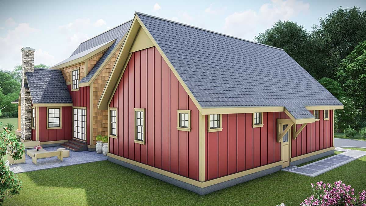Plan 25412TF: Country Cottage with Game Room and Bonus Detached Garage - Image #18 - Cottage, Country