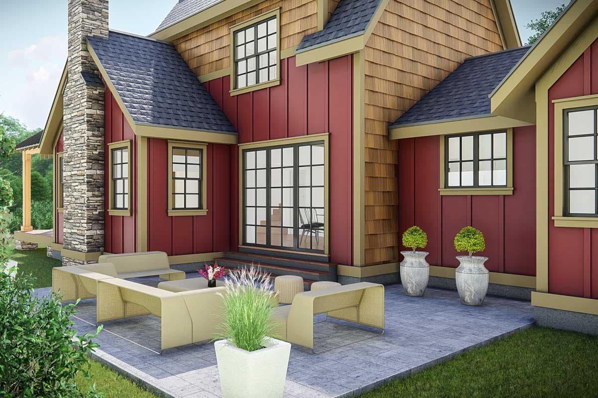 Plan 25412TF: Country Cottage with Game Room and Bonus Detached Garage - Image #17 - Cottage, Country