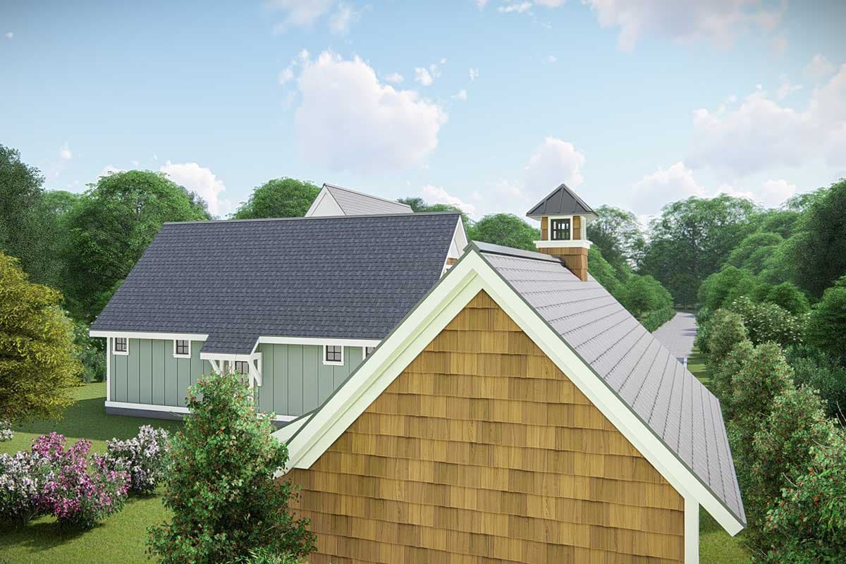 Plan 25412TF: Country Cottage with Game Room and Bonus Detached Garage - Image #11 - Cottage, Country