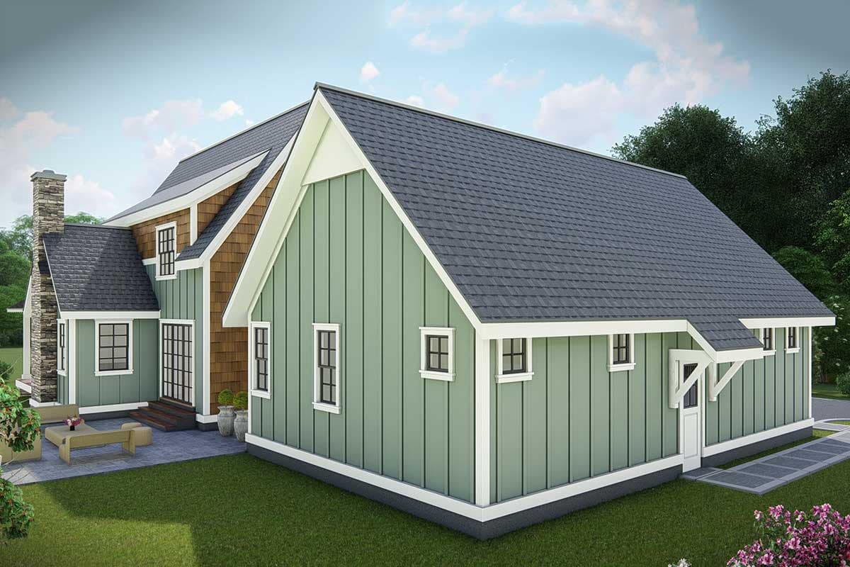 Plan 25412TF: Country Cottage with Game Room and Bonus Detached Garage - Image #7 - Cottage, Country