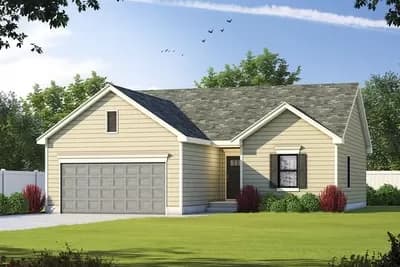 Comfortable Traditional House Plan with 3 Bedrooms - 1176 Sq Ft