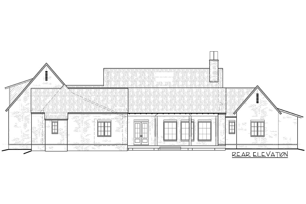 Plan 510120WDY: 5-Bedroom Farmhouse Plan with Main-Floor Master and Upstairs Children's Den - Image #4 - Acadian, Country, Farmhouse, Louisiana-Style, New American, Southern