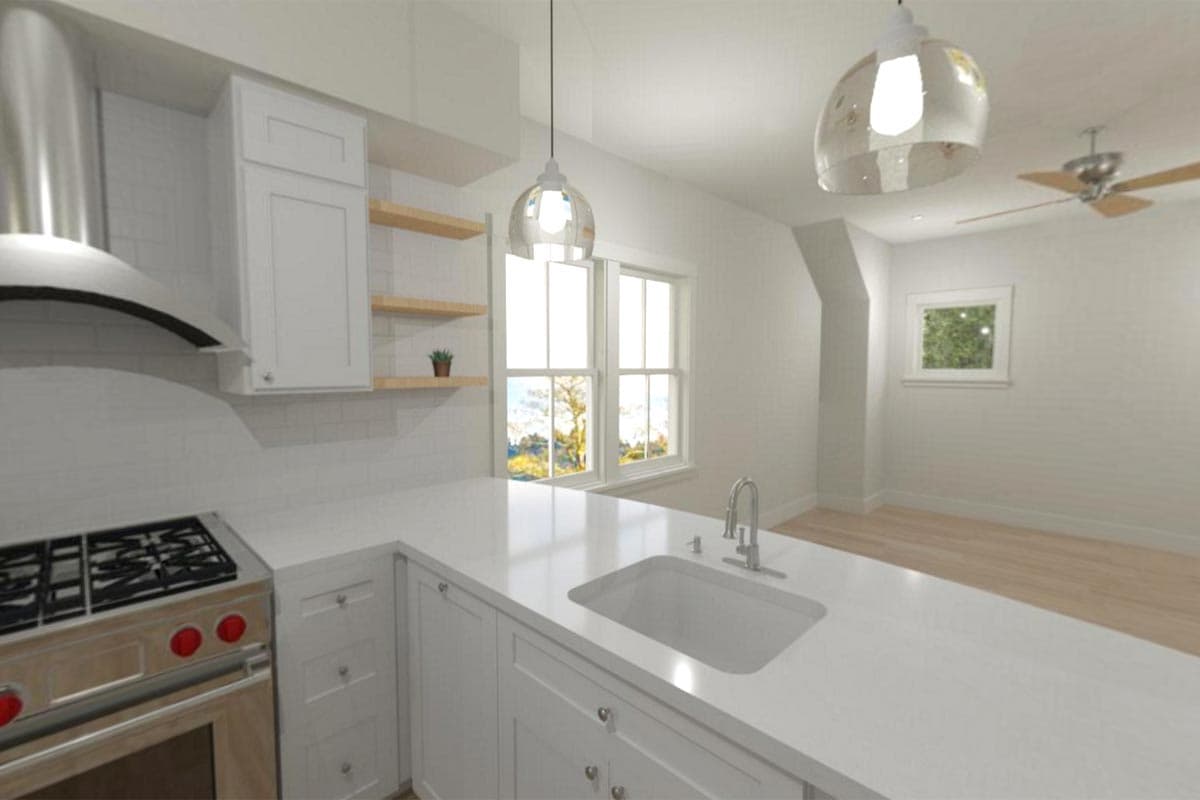 Plan 765018TWN: Comfy Carriage House Plan with Laundry in Master Closet - 650 Sq Ft - Virtual Tour Cover Image - Carriage, Cottage, Country, Craftsman, Traditional