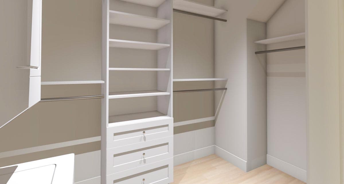 Plan 765018TWN: Comfy Carriage House Plan with Laundry in Master Closet - 650 Sq Ft - Image #9 - Carriage, Cottage, Country, Craftsman, Traditional