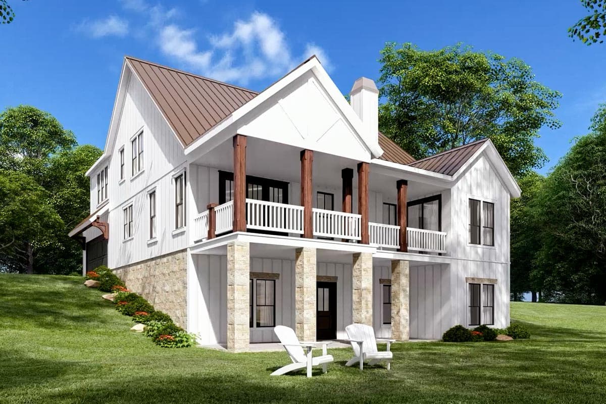 Plan 710340BTZ: New American House Plan with Flex and Beamed Family Room - 2311 Sq Ft - Image #11 - Country, Farmhouse, Modern Farmhouse, New American