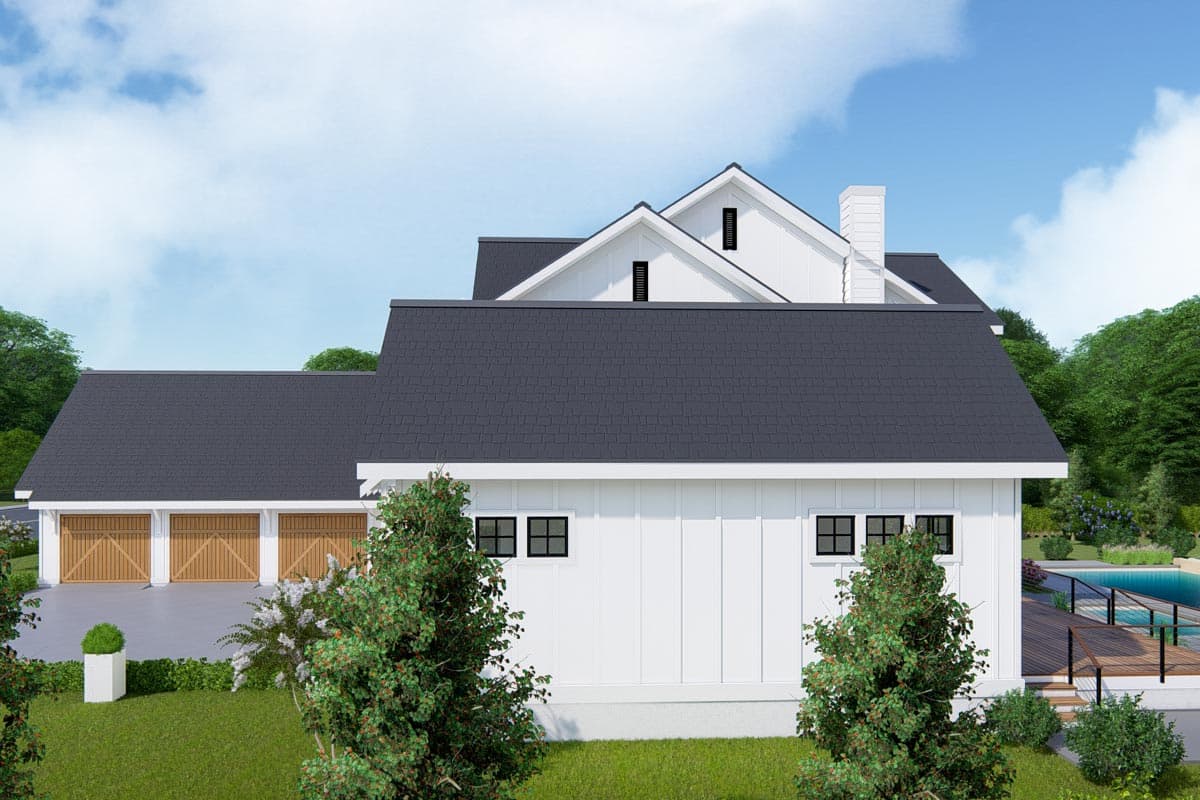 Plan 25413TF: Two-Story Farmhouse Plan with First-Floor Master - Image #4 - Country, Farmhouse, Modern Farmhouse, New American, Traditional