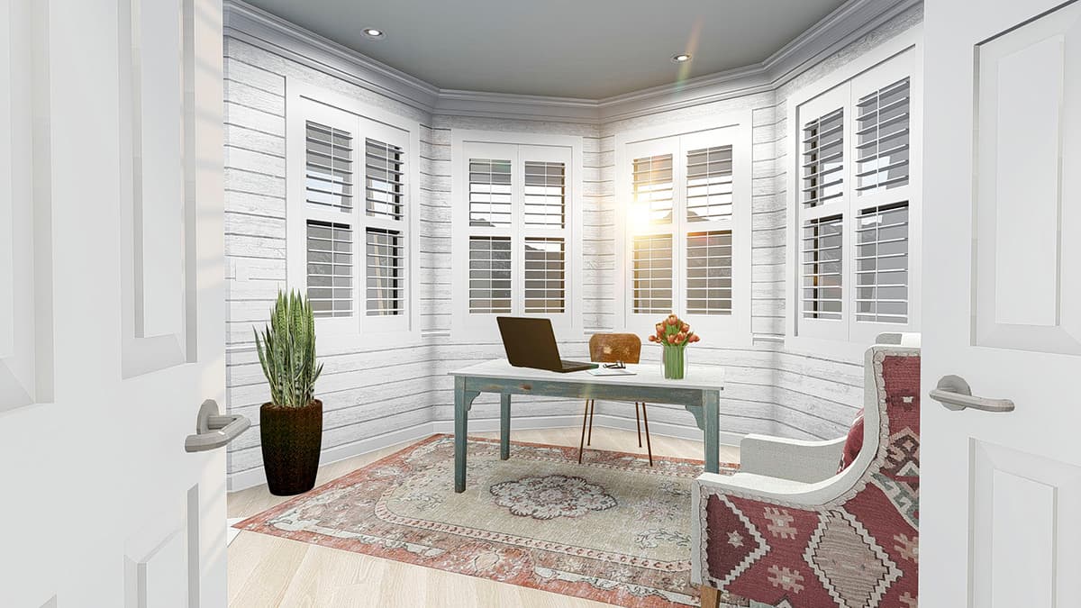 Plan 61340UT: Two-Story Country House Plan with Lower-Level Apartment - Image #11 - Country, Victorian