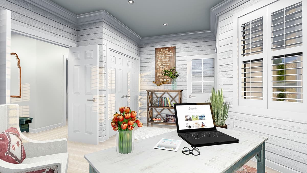 Plan 61340UT: Two-Story Country House Plan with Lower-Level Apartment - Image #12 - Country, Victorian