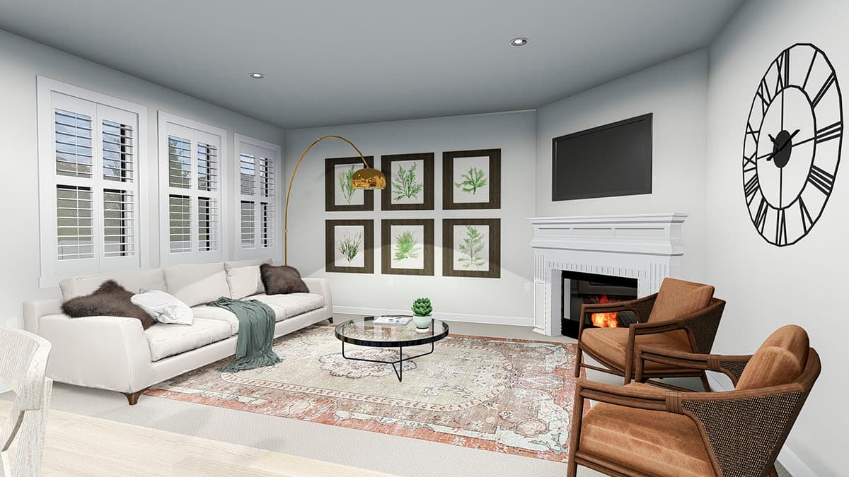 Plan 61340UT: Two-Story Country House Plan with Lower-Level Apartment - Image #13 - Country, Victorian