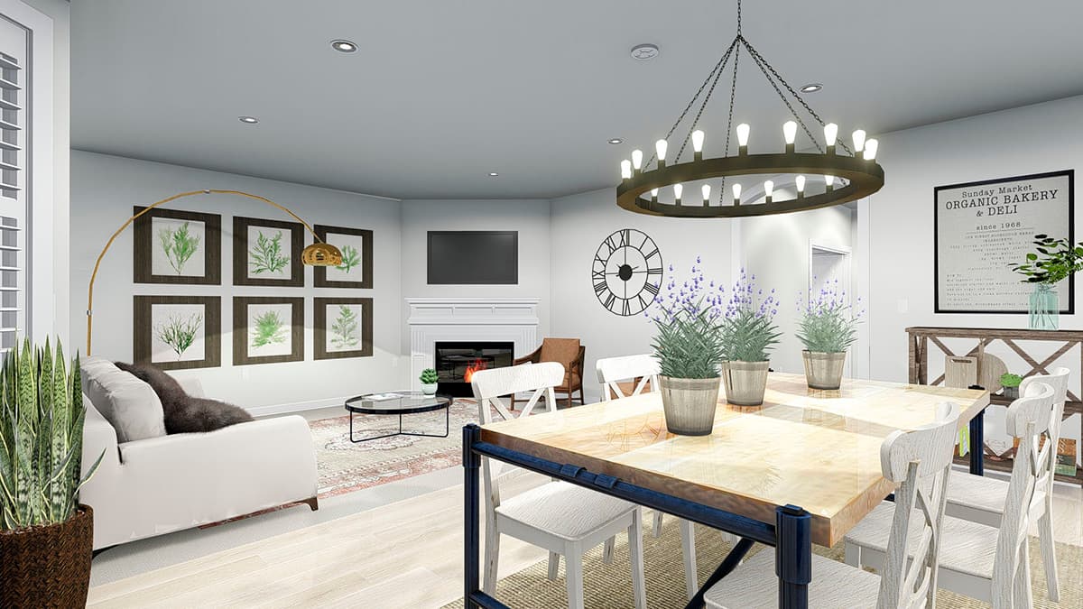 Plan 61340UT: Two-Story Country House Plan with Lower-Level Apartment - Image #14 - Country, Victorian