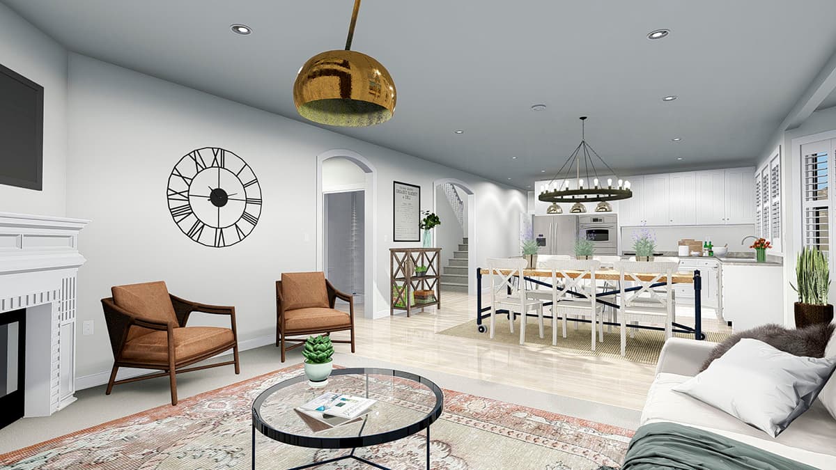 Plan 61340UT: Two-Story Country House Plan with Lower-Level Apartment - Image #15 - Country, Victorian