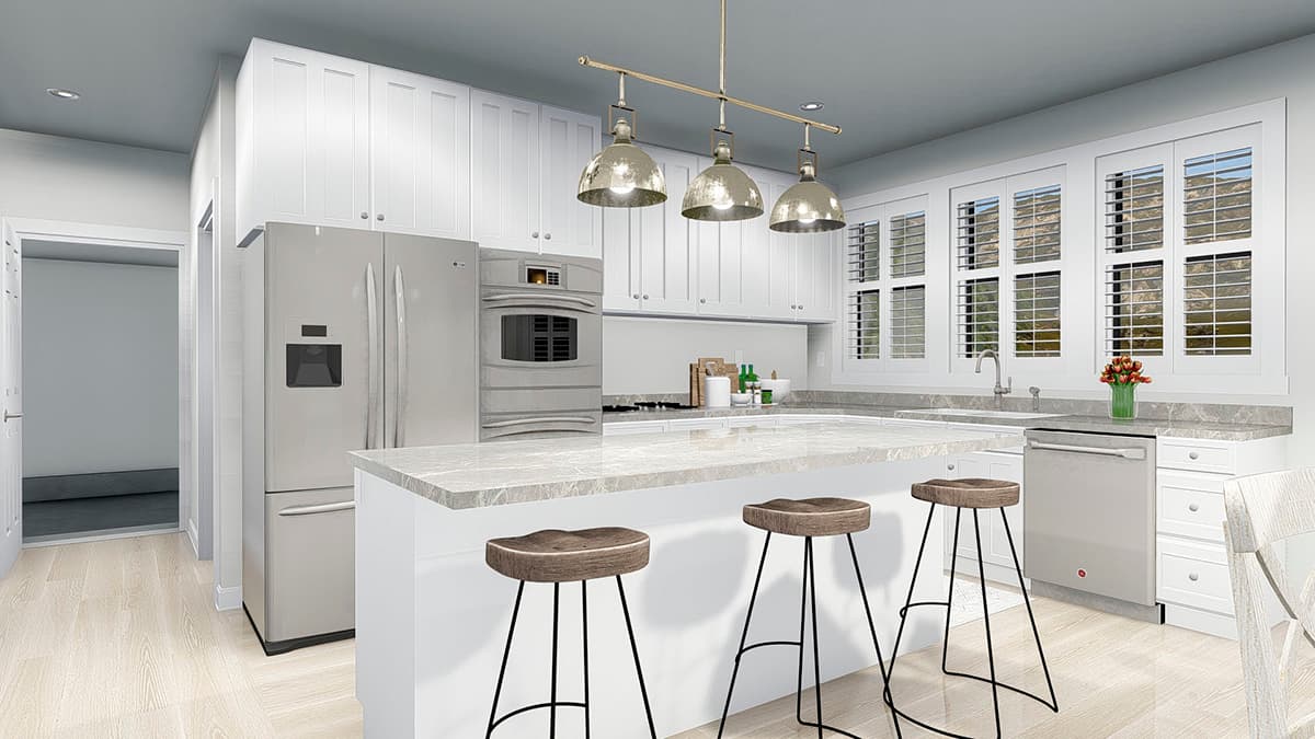 Plan 61340UT: Two-Story Country House Plan with Lower-Level Apartment - Image #17 - Country, Victorian