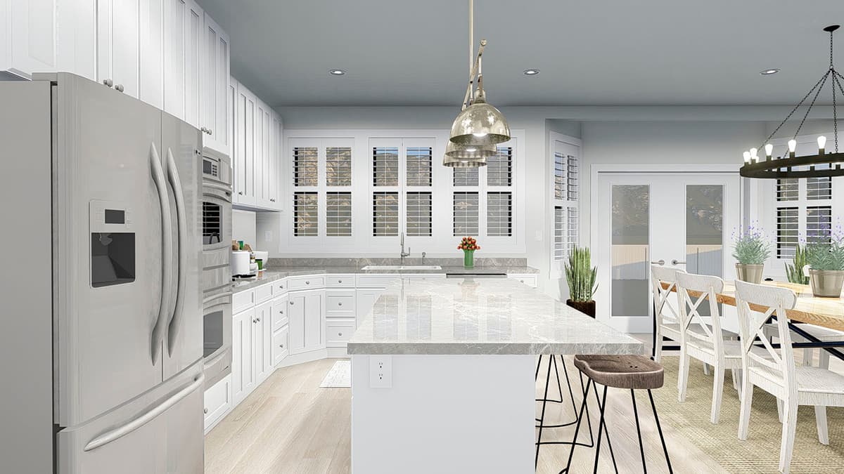 Plan 61340UT: Two-Story Country House Plan with Lower-Level Apartment - Image #18 - Country, Victorian