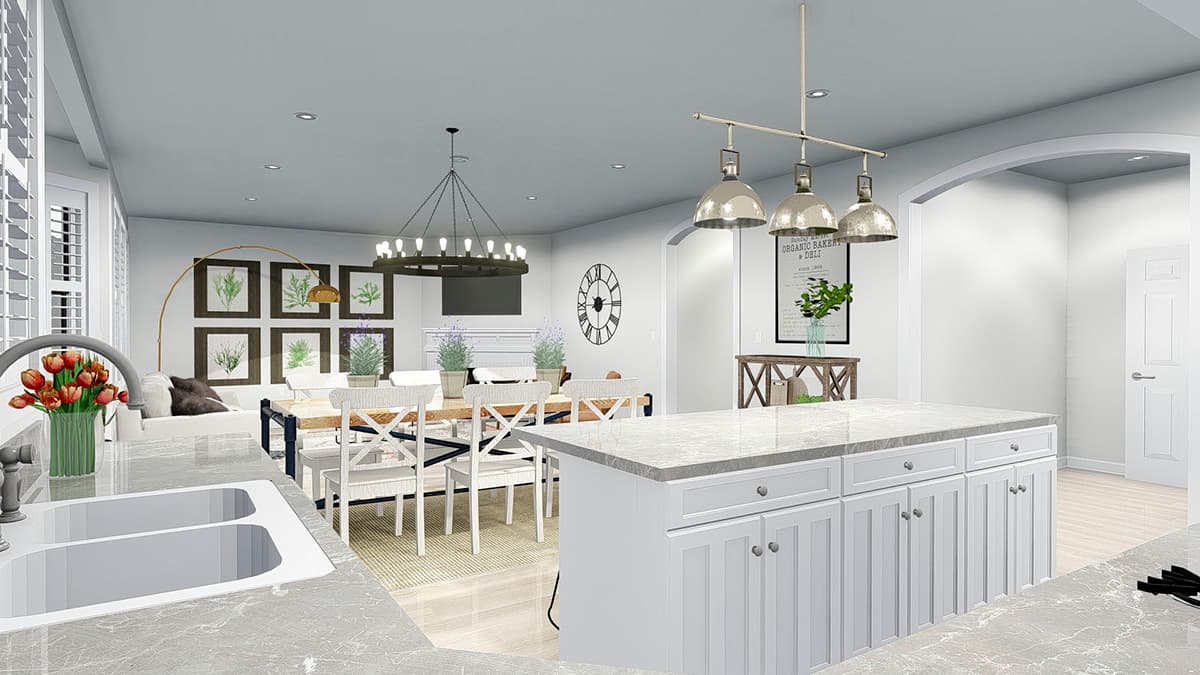 Plan 61340UT: Two-Story Country House Plan with Lower-Level Apartment - Image #19 - Country, Victorian