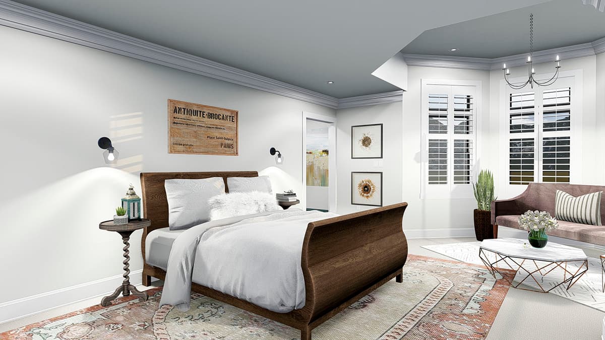 Plan 61340UT: Two-Story Country House Plan with Lower-Level Apartment - Image #21 - Country, Victorian