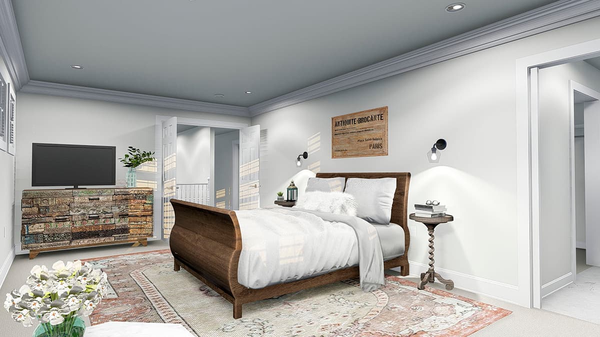 Plan 61340UT: Two-Story Country House Plan with Lower-Level Apartment - Image #22 - Country, Victorian