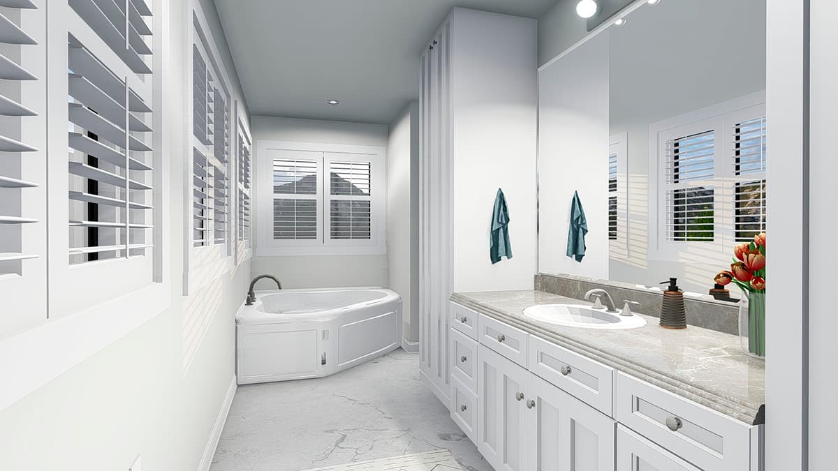 Plan 61340UT: Two-Story Country House Plan with Lower-Level Apartment - Image #26 - Country, Victorian