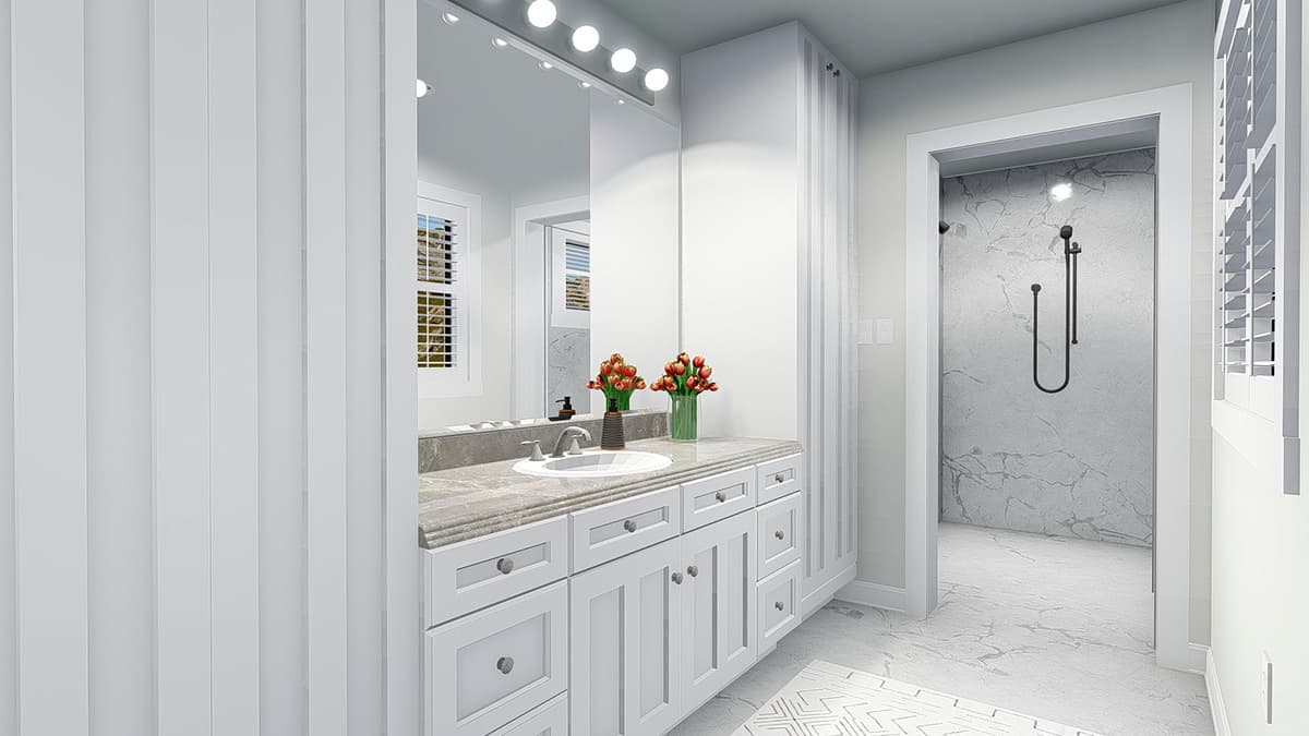 Plan 61340UT: Two-Story Country House Plan with Lower-Level Apartment - Image #27 - Country, Victorian