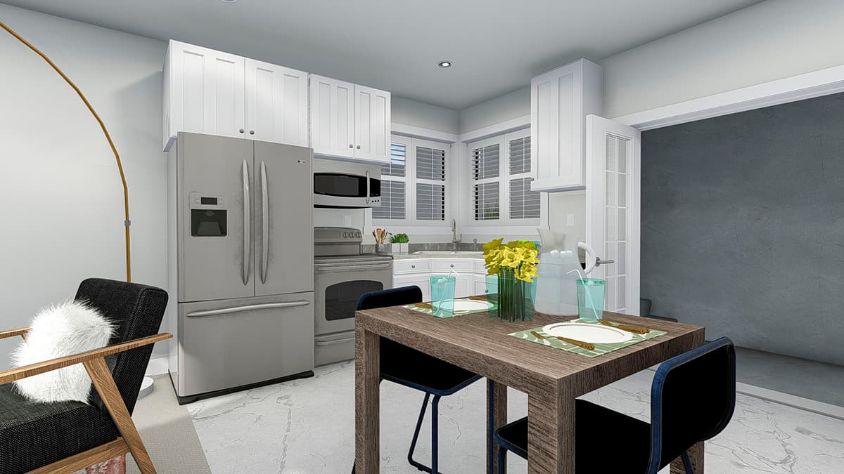 Plan 61340UT: Two-Story Country House Plan with Lower-Level Apartment - Image #30 - Country, Victorian