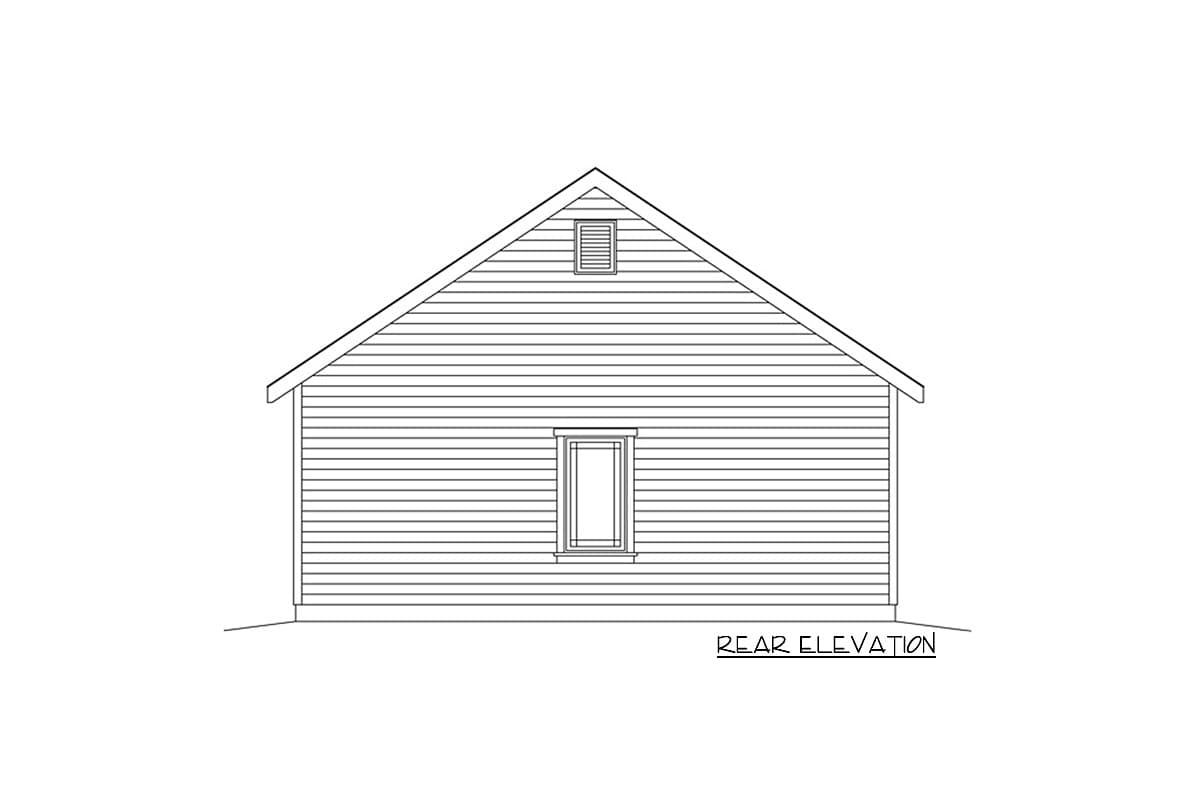 Plan 22136SL: Detached 2-Car Garage with Pergola - Image #4