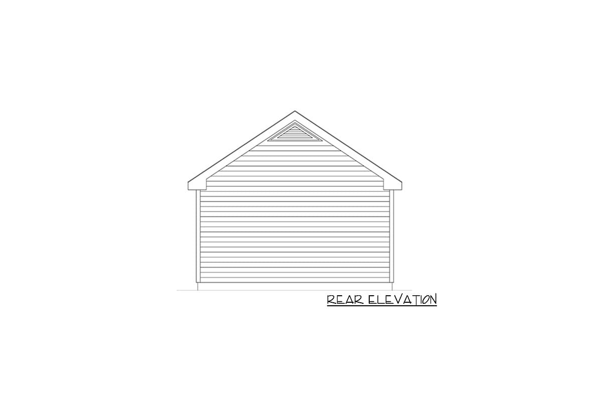 Plan 22142SL: 16' Wide Tiny House Plan - Image #4 - Cottage, Country, Vacation