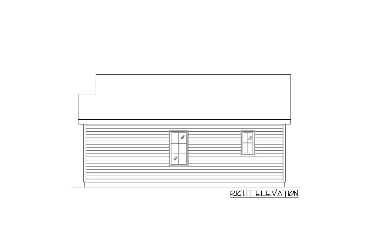 Plan 22142SL: 16' Wide Tiny House Plan - Image #5 - Cottage, Country, Vacation