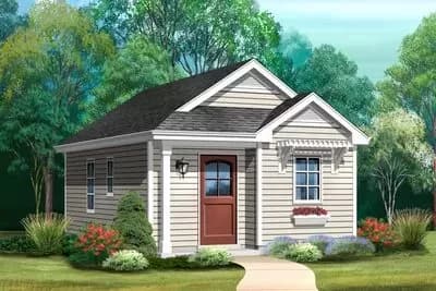 16' Wide Tiny House Plan