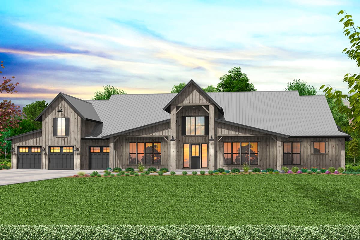 Plan 85326MS: Fully Featured Barn-Style Modern House Plan with Indoor Outdoor Living - Image #25 - Barndominium, Country, Craftsman, Farmhouse, Modern Farmhouse, New American